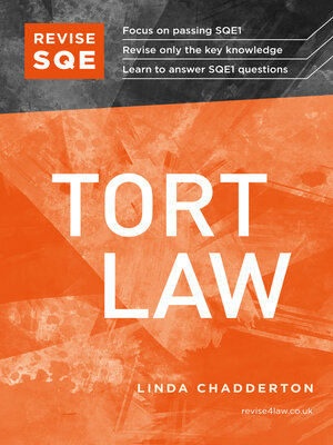 cover image of Revise SQE Tort Law